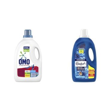 Imagem de Kit OMO Sabão Líquido Lavagem Perfeita 5L + Amaciante Comfort Frescor Intenso 3L