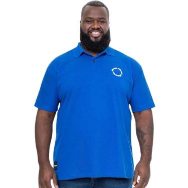 Imagem de Camisa Polo Onbongo Plus Size Piquet Azul ON341