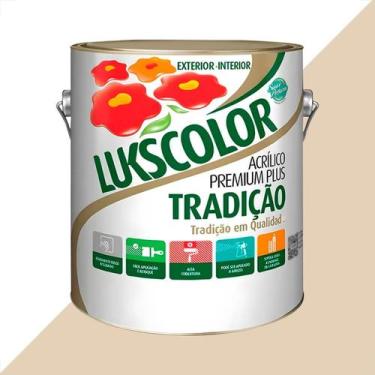 Imagem de Tinta latex lukscolor tradicao acrilico fosco 3600ml areia