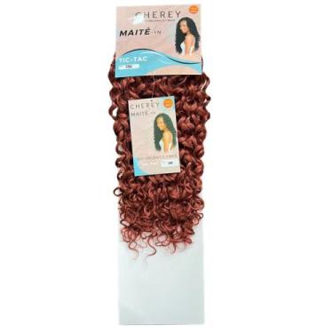 Imagem de Aplique Tic-tac Cacheado 60cm Fibra Orgânica Premium - Cherey, 350