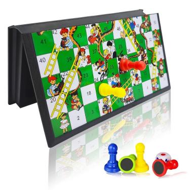 Imagem de Jogo de tabuleiro KIDAMI Magnetic Snakes and Ladders para crianças