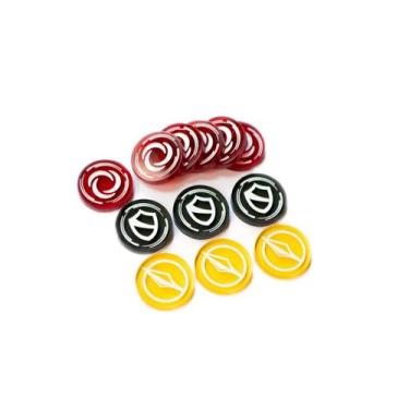 Imagem de Tokens de acrílico compatíveis com carne e osso Strata Strike Set 6R 3