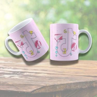 Imagem de Caneca De Porcelana 325ml Tik Tok Decorada Tik Tok 6