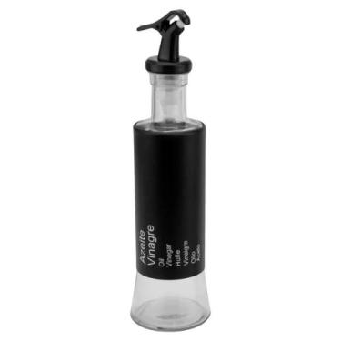 Imagem de Azeiteiro Vinagreiro Black C/ Dosador 300ml Aço Inox Vidro - Kadê