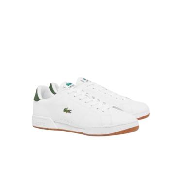 Imagem de Lacoste Tênis masculino Carnaby Cup, Branco e verde escuro, 41
