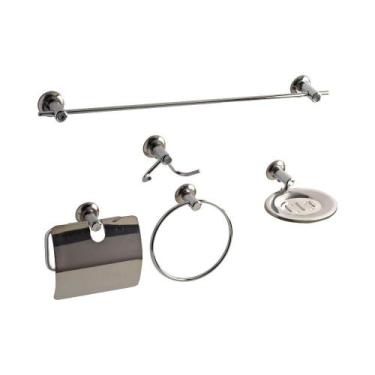 Imagem de Kit Acessórios para Banheiro Gold Flex 5 peças 