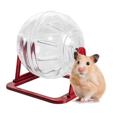 Imagem de Brinquedo Para Hamster Bola Acrílica P Com Suporte Jel Plast