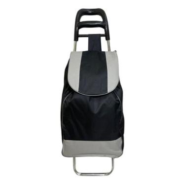 Imagem de Carrinho De Feira Compras Dobrável Com Rodas Reforçado 30 Lt - Lehavi,