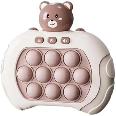 Imagem de Pop It Eletrônico Anti-Stress: Brinquedo Bolhas Relaxantes e Divertidas para Crianças e Adultos Fidget Toy Sensorial Seguro Premium (Urso Marrom)