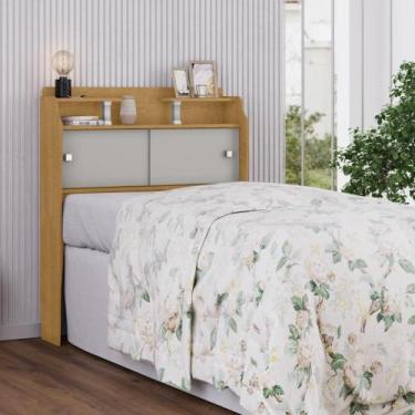 Imagem de Cabeceira de Solteiro Flex Marta Naturalle Off White - CasaH