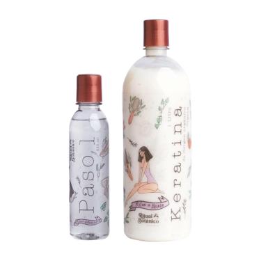 Imagem de Máscara capilar shaeio Keratin Organic Colombian 1L com 12 óleos