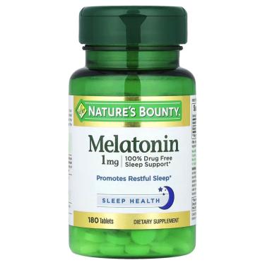Imagem de Melatonina Importada 1mg 180 Comprimidos - Nature's Bounty - Importado eua, Pronta entrega