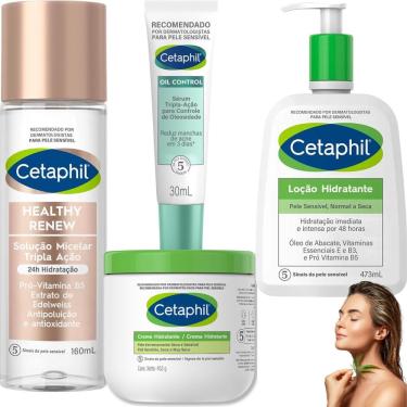 Imagem de Kit Cetaphil Loção Creme Controle Oleosidade Solução Micelar