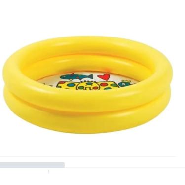 Imagem de Piscina Infantil Inflável 2 Anéis 28 Litros Fundo Estampado