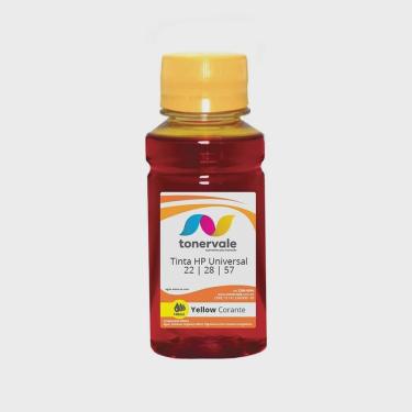 Imagem de Tinta Tankfull Para Cartucho hp 122 22 28 57 Impressora F4180 2510 1315 J3680 Corante Yellow de 100ml