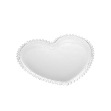 Imagem de WOLFF - Prato de Cristal Coração 25cm x 22cm x 2cm - Linha Pearl