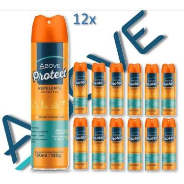 Imagem de kit 12 repelente spray protect above secagem rápida 150ml, Padrão