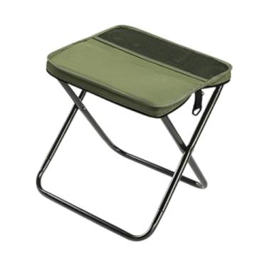 Imagem de Vaveren Multifuncional portátil de fezes dobráveis ​​ao ar livre Fácil de transportar tira de transporte ajustável de mochila para viagens para camping, Verde