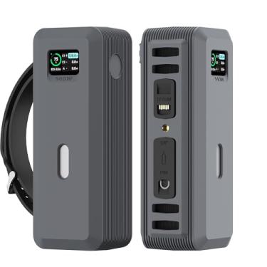 Imagem de SIKAI CASE Capa De Silicone Para Carregador Portátil Anker 737 (24.000 Mah, 3 Portas), Furo Para Porca De 1/4 De Polegada, Espaço Reservado Para Armazenamento De Cartão Sd/Sim, Compatível Com Carreg