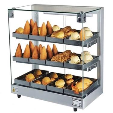 Imagem de TB12 - Estufa Beta para salgados 12 bandejas Torre Prata - 127V - Omeg