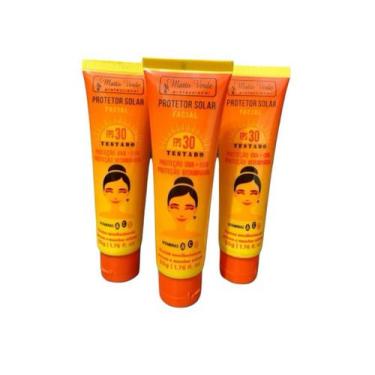 Imagem de Protetor Solar Facial Fps 30 com Vitamina E Matto Verde 3 Unidades 50g