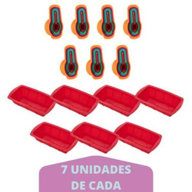 Imagem de Medidora 5 Pçs + Forma de Silicone Para Pães Sortida 7Un - QUALITY HOU