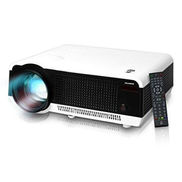 Imagem de Pyle Projetor LED HD PRJLE82H com suporte de 1080p alto-falantes embutidos e leitor de memória USB Flash Drive