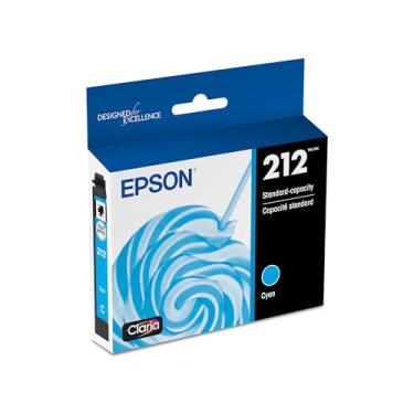 Imagem de EPSON Cartucho ciano de capacidade padrão de tinta Claria T212 (T212220-S) para impressoras Epson Expression and Workforce selecionadas