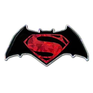 Imagem de Elektroplate Decalque automotivo Batman v Superman Origem da Justiça 10 cm x 5 cm | Decalque adesivo de quadrinhos DC à prova de intempéries premium para carros, caminhões, coolers, laptops e mais