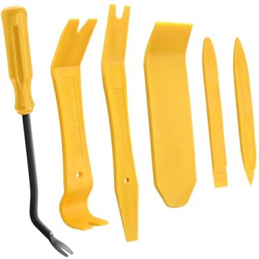 Imagem de AXELECT Kit de ferramentas de remoção de acabamento para painel do carro, kit de ferramentas de acabamento de áudio para porta de carro, conjunto de ferramentas de remoção de prendedor automático