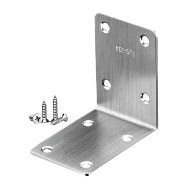 Imagem de XLWLLNJ Surça de canto de ângulo reto, fácil de instalar, multiuso, suporte de canto, suporte de forma l para as cômodas prateleiras, 7cmx5cmx7cm