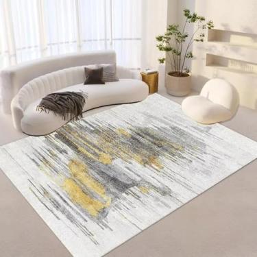 Imagem de Tapetes leves de estilo japonês para sala de estar, flanela espessa, decoração de quarto, capacho de entrada lavável, tapete de mesa de centro (160x230 cm/flanela J)