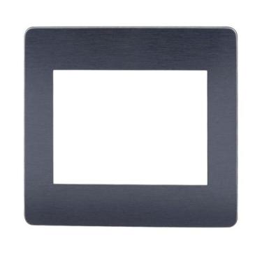 Imagem de Placa 4x4 6 Módulos Galaxy Black Orion Schneider, Cromado