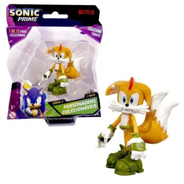 Imagem de Boneco Colecionável 6,5cm Sonic Prime - Tails