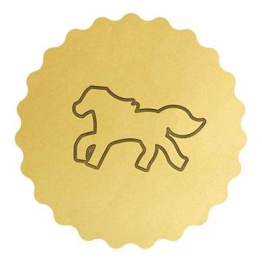 Imagem de Cortador Contorno Silhueta Cavalinho Fofo Correndo - DOCE IMPRESSO, 4c