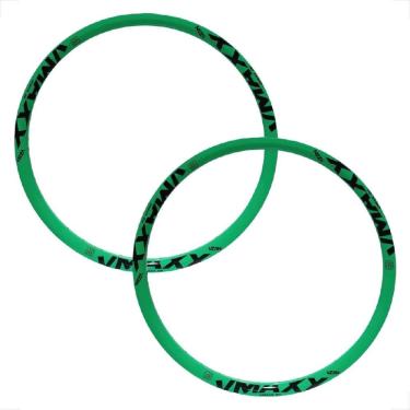 Imagem de Par Aro Vzan Vmaxx Aro 26 DH Freio a Disco 36 Furos Verde Neon Bicicleta Montadinha Freeride manobras