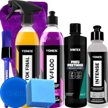 Imagem de KIT SHAMPOO V-FLOC CERA TOK FINAL REVITALIZADOR INTENSE 240ML VONIXX PRETINHO VINTEX