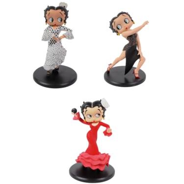 Imagem de OPO 10 - Set of 3 Figurines Compatible with Betty BOOP Dance: Flamenco + Argentine Tango + Sevillana - Height 5 inches - LBB1