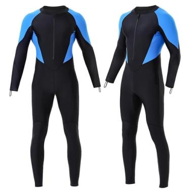 Imagem de DEHAI Roupa de mergulho fina, roupa de banho de corpo inteiro Rash Guard, roupa de banho de corpo inteiro, roupa de banho de manga comprida, roupa de banho UV juvenil para mergulho, caiaque, surf