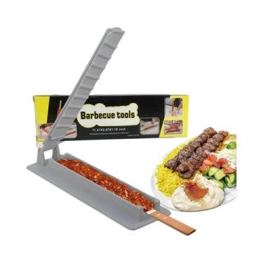 Imagem de Molde Manual Para Kebab De Plástico, Prensa Para Espetos De Churrasco,