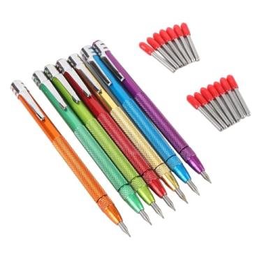 Imagem de Fafeicy Scrabra de Metal Magnético Em Aço de Tungstênio para Pedra de Mármore de Vidro Em Telhas de Cerâmica, 7 PeçAs Ergonômicas que Marcam Todas As Canetas para Carpinteiros e Fabricantes