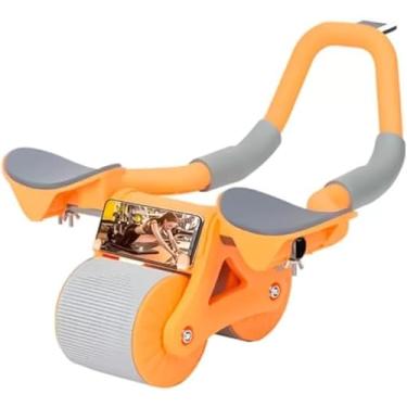 Imagem de Roda Abdominal para Exercício com Temporizador, Recuperação Automática e Apoio Ergonômico – Treino Seguro e Eficiente