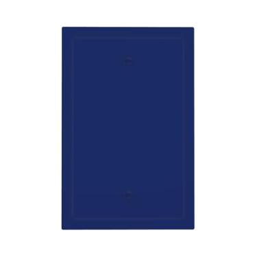 Imagem de LOLREAI Placa de proteção para interruptor de luz, azul marinho, 1 Gang, em branco, sem dispositivo, capas de tomada decorativas, placa de parede elétrica para banheiro, quarto, decoração de casa