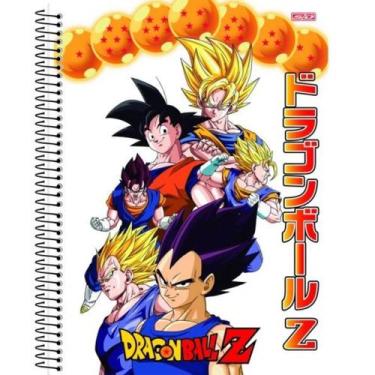 Imagem de Caderno Espiral Capa Dura Dragon Ball Z 80 Folhas São Domingos