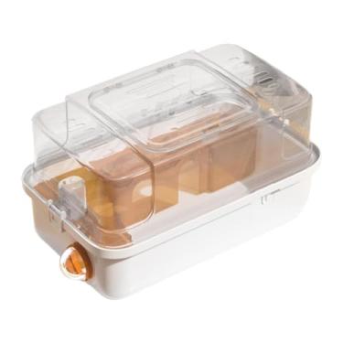 Imagem de Fenteer Gaiola grande para hamster, gaiola para animais pequenos, suprimentos para animais de estimação, estojo de transporte, habitat para coelhos, pequenos, Laranja