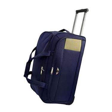 Imagem de Mala Sacola de Viagem Grande com Rodinhas Tecido Poliéster Santino Cor:Azul;Tamanho:G