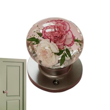 Imagem de Maçaneta de Porta - Fechaduras De Privacidade Decorativas Vintage | Resistente a Arranhões Decorativo Maçanetas de Quarto, Decoração Artística para Entrada, Estúdio, Apartamento, Sala de Armazenamento