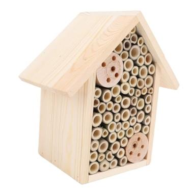 Imagem de Yosoo House House House, Design da Colméia, de Caixa de Madeira Ecológica, Abrigo de Abelha Inofensiva, para Decoração de Jardim Ao Ar Livre