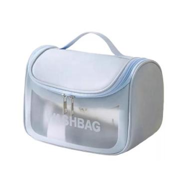 Imagem de Necessaire Bolsa Viagem Maquiagem Cosméticos Impermeável Mala Unissex 