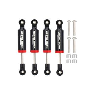 Imagem de 4pcs RC Shock Absorber Damper Internal Spring Built-in Spring for 1/10 RC Crawler Car Axial SCX10 I II III 90046 D90 RBX10 Wraith TRX4 MST Redcat Upgrade Parts (Black,70mm)